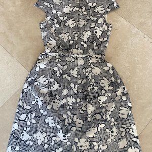 Oscar de La Renta Black and White Dress